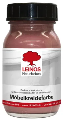 Produktbild von LEINOS Möbelkreidefarbe Toskanarot 0,1 l für Möbel innen, lösemittelfrei