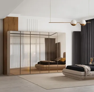 Produktbild von Moderner 6-türiger Kleiderschrank Schlafzimmer Aufbewahrungsschrank