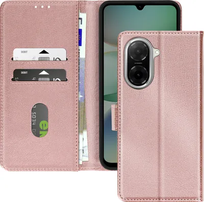 Produktbild von Avizar, Hülle Redmi A5 Portemonnaie mit Videoständer, Champagnerrosa