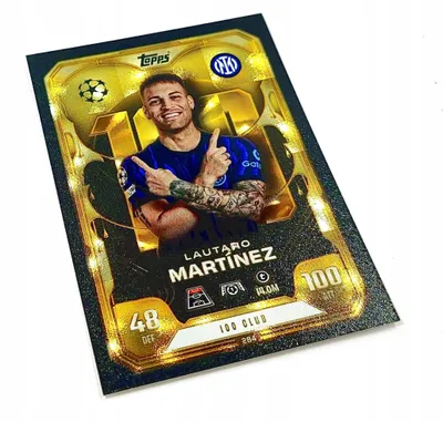 Obrázok produktu pre Match Attax Extra 2025/26 Card No. 284 Lautaro Martinez / 100 Club