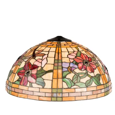 Produktbild von LumiLamp 5LL-9934 Tiffany Lampenschirm Ø 50 cm Höhe 30 cm Gelb Orange