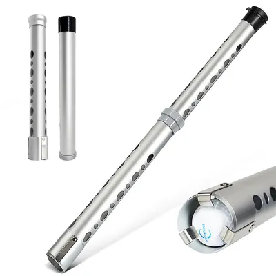 Produktbild von Golfball-Auffanggerät , abnehmbares Aluminiumrohr, 33 Zoll Golfball-Sammler, für Männer und Frauen geeignet, fasst bis zu 21 Golfbälle