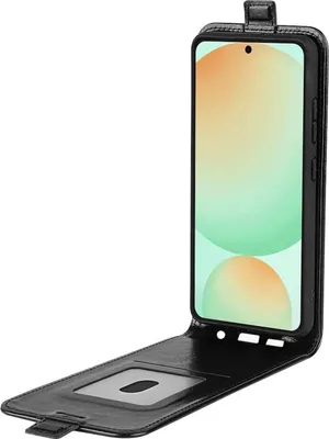 Obrázok produktu pre Pre Samsung Galaxy S25 FE 5G Vertical Leatherette Flip Cover Black