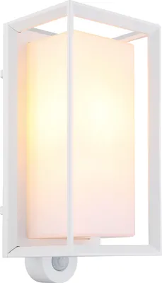 Productafbeelding van Buiten wandlamp Logana wit met sensor