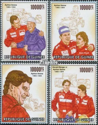 Produktbild von Briefmarken Guinea 2015 Mi 11388-11391 (kompl. Ausgabe) postfrisch Ayrton Senna