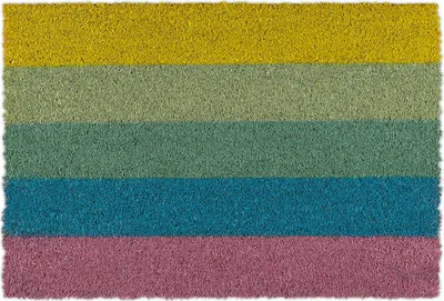 Produktbild von relaxdays Fußmatte Kokos Regenbogen