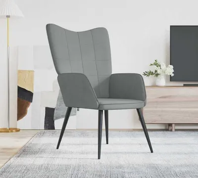 Obrázok produktu pre Maison Exclusive - Relaxačné kreslo Svetlošedá látka
