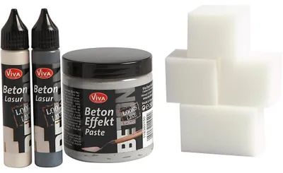Produktbild von Beton-Effektpaste, Grau, 1 Set [HOB-78667]