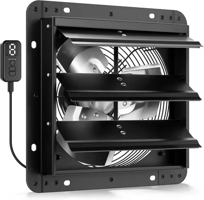 Obrázok produktu pre 250 mm odsávací ventilátor s EC motorom, 10 nastaviteľných rýchlostí, nástenný ventilátor určený pre skleníky, suterény, garáže a kuchyne