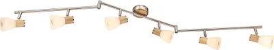 Produktbild von Deckenleuchte, Holz, Glas, Spots beweglich