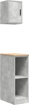 Produktbild von vidaXL Garagenschränke 2 Stk. Betongrau Holzwerkstoff