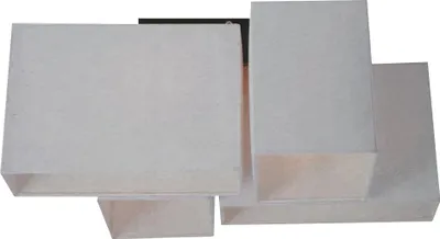 Productafbeelding van Lightbox plafondlamp, textiel/wit, 56x56 cm, max. 4 x 40W E14, zonder lampen