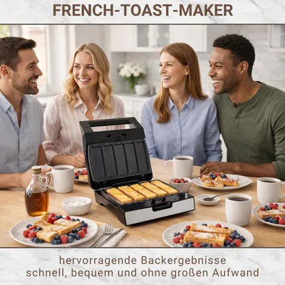 Immagine prodotto di French Toast Sandwichmaker mit Wechselplatten Gusto Antihaftbeschichtet
