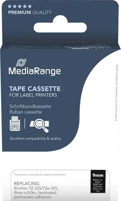 Produktbild von MediaRange Kunststoff-Schriftbandkassette