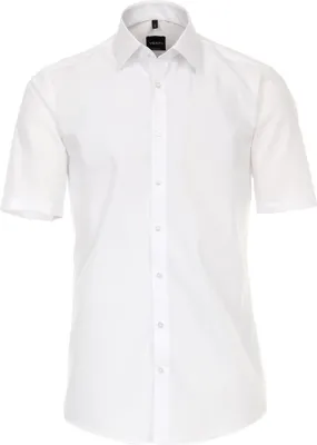 Produktbild von VENTI Herren Businesshemd Kurzarm Kent Modern-Fit Weiß 43