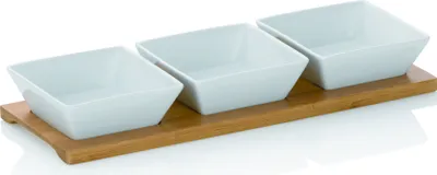 Produktbild von kela Dip Schalen-Set Philipa mit Bambusplatte
