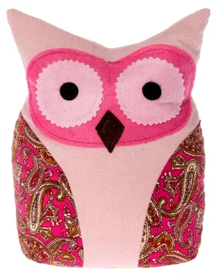 Produktbild von Türstopper Sila Eule rosa pink mit Sandfüllung H21cm