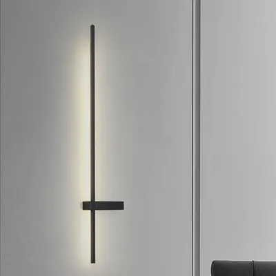 Image de Crosa - Applique LED 90 cm, 18W, Noir