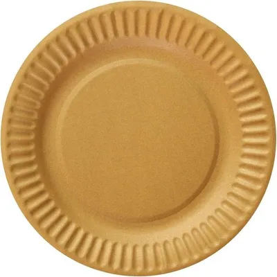 Produktbild von Einfarbige goldene Pappteller, 18 cm, 6 Stück – Godan