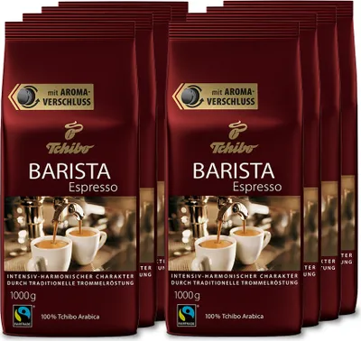 Produktbild von Tchibo Barista Espresso ganze Bohne, 8 kg (8 x 1 kg )