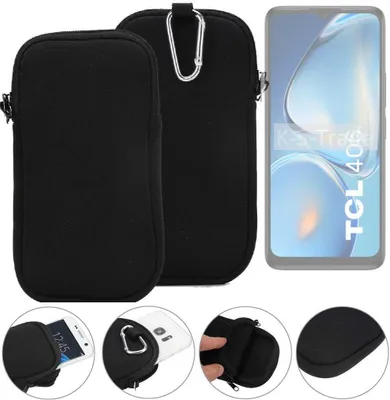 Produktbild von K-S-Trade Neopren-Hülle Handyhülle kompatibel mit TCL 406i Schutzhülle Neoprenhülle Sleeve Schutz-Hülle Gürtel Tasche Case Holster Handytasche
