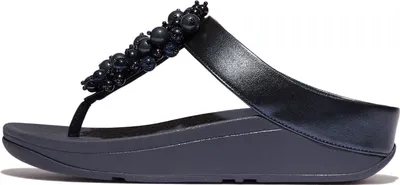 Produktbild von FitFlop Fino Bauble-Bead Toe-Post Midnight Navy Größe EU 39