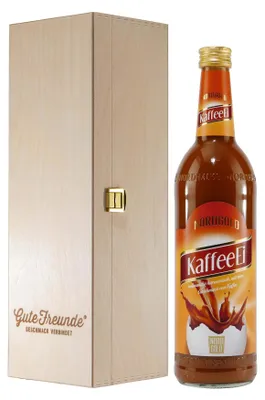 Produktbild von Nordgold KaffeeEi Likör mit Geschenk-Holzkiste