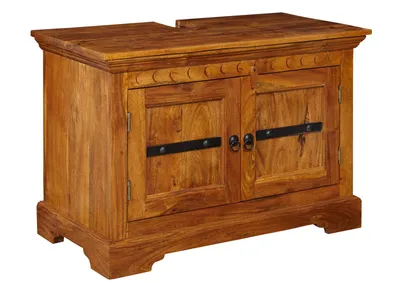 Immagine prodotto di MASSIVMOEBEL24 | OXFORD #01005 Mobile lavabo in legno di acacia - laccato / miele 88x43x60