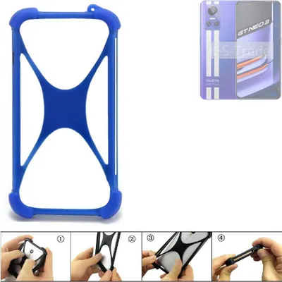 Produktbild von K-S-Trade Handy Hülle kompatibel mit Realme GT Neo 3 Silikon Schutzhülle Cover Case Bumper Silikoncase TPU Softcase Schutz Hülle Smartphone
