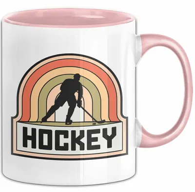 Produktbild von Hockeyspieler Spiel Sport Tasse Geschenk Lustige Geschenkidee Spruch (Rosa)