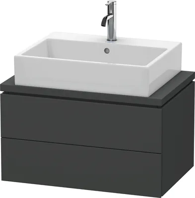 Produktbild von Konsolenunterschrank L-CUBE 400x720x477mm graphit matt graphit matt