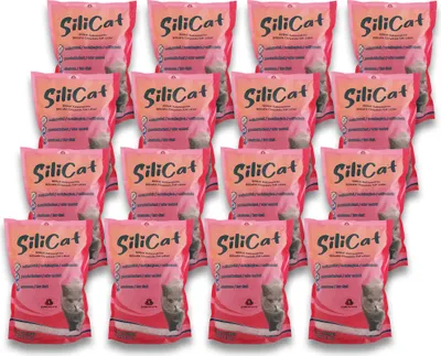 Produktbild von CatAmore Silicat 16 x 3,8 l = 60 Liter Silikat Katzenstreu