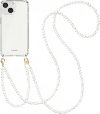 Immagine prodotto di imoshion Cover posteriore con catene per cellulare iPhone 13 - Perle