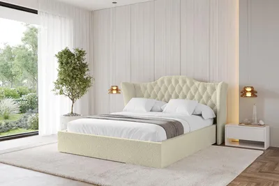 Produktbild von ALTDECOR Polsterbett mit Bettkasten - ZORAN - 180x200 Beige - Bett mit Kopfteil, Boxbett ohne Matratze, Doppelbett mit Stauraum
