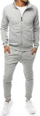 Produktbild von Dstreet Mens Trainingsanzug Neckat hellgrau M