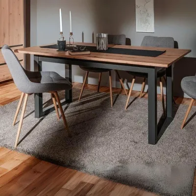 Immagine prodotto di Tavolo allungabile 160X90X75H Denver50 colore quercia antracite