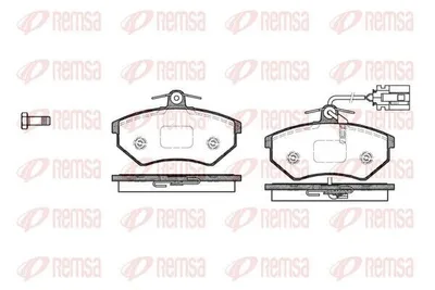 Produktbild von REMSA Bremsbeläge Satz Vorne Bremsklötze für AUDI 80 Limousine (8C2, B4) 0134.82