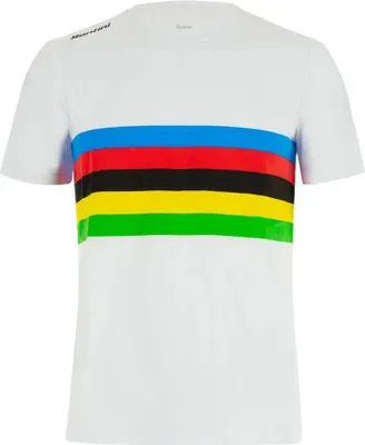 Produktbild von Santini Official Uci Rainbow 2025 Kurzarm-t-shirt Mehrfarbig L Mann Mehrfarbig L