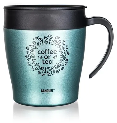 Immagine prodotto di Tazza termica da viaggio con manico Tazza 330 ml verde