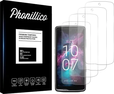 Image de Verre trempé pour Crosscall Stellar M6/M6E [4 pièces] Protection d'écran Screen Protector Film Anti-Rayures Glas Resistant Phonillico®