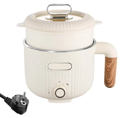 Elektrischer Hot Pot 2L Edelstahl Multikocher mit Dampfgareinsatz