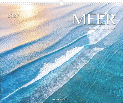 Produktbild von Meer 2027: Wandkalender 52x42,5 cm mit 12 Ozeanmotiven, sprachneutralem Kalendarium und Spiralbindung