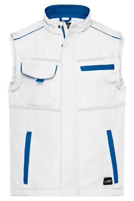 Produktbild von Workwear Softshell Vest - COLOR - white/royal, Gr. XXL