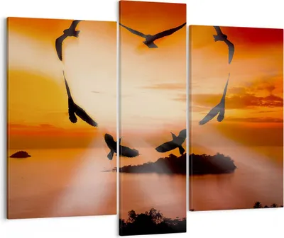Produktbild von Bild auf Leinwand - Leinwandbild - Natur Landschaft Insel Meer - 95x80cm - Wand Bild - Wanddeko - Leinwanddruck - Bilder - Kunstdruck - Wanddekoration - Leinwand bilder - Wandkunst - CB95x80-2440