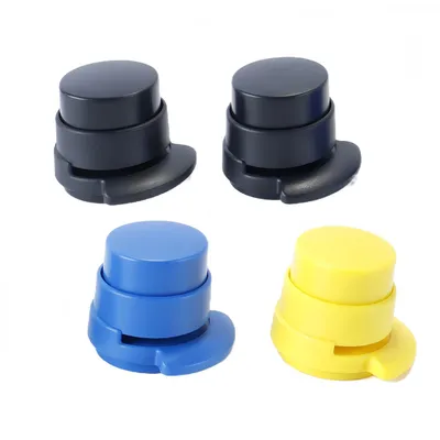 4er-Pack Hefter ohne Klammern, ABS, mehrfarbig, Mini-Büro