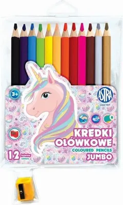 Immagine prodotto di Pastelli a matita Unicorno 12 colori + temperino