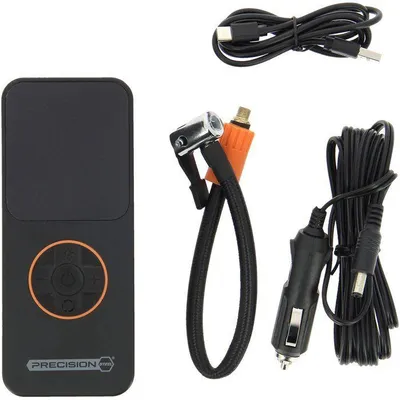 Obrázok produktu pre Mini kompresor bezdrôtový, dobíjateľný - PRECISION STEEL - 10 bar - Nafukovací systém pre autá a bicykle - USB-C