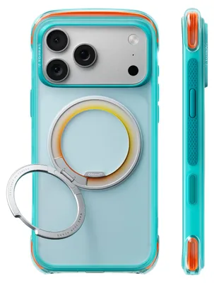 Imagen del producto de Funda MagSafe para Apple iPhone 18 Pro / 17 Pro, marca Torras, modelo O3 Air Core, color turquesa