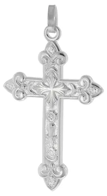 trendor 21646 Herren-Anhänger Orthodoxes Kreuz Silber 925 35 mm 1