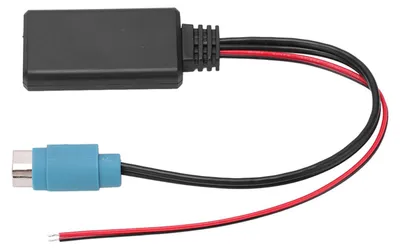 Image de Câble audio de remplacement avec adaptateur AUX IN et radio Bluetooth 5.0 pour Alpine KCE-236B, CDE-9885 et 9887